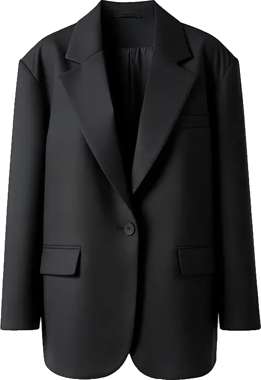 Black oversized blazer