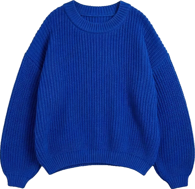 Blue chunky sweater